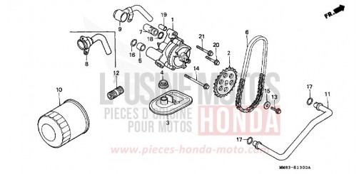 OIL FILTER/OIL PUMP VT1100CJ de 1988
